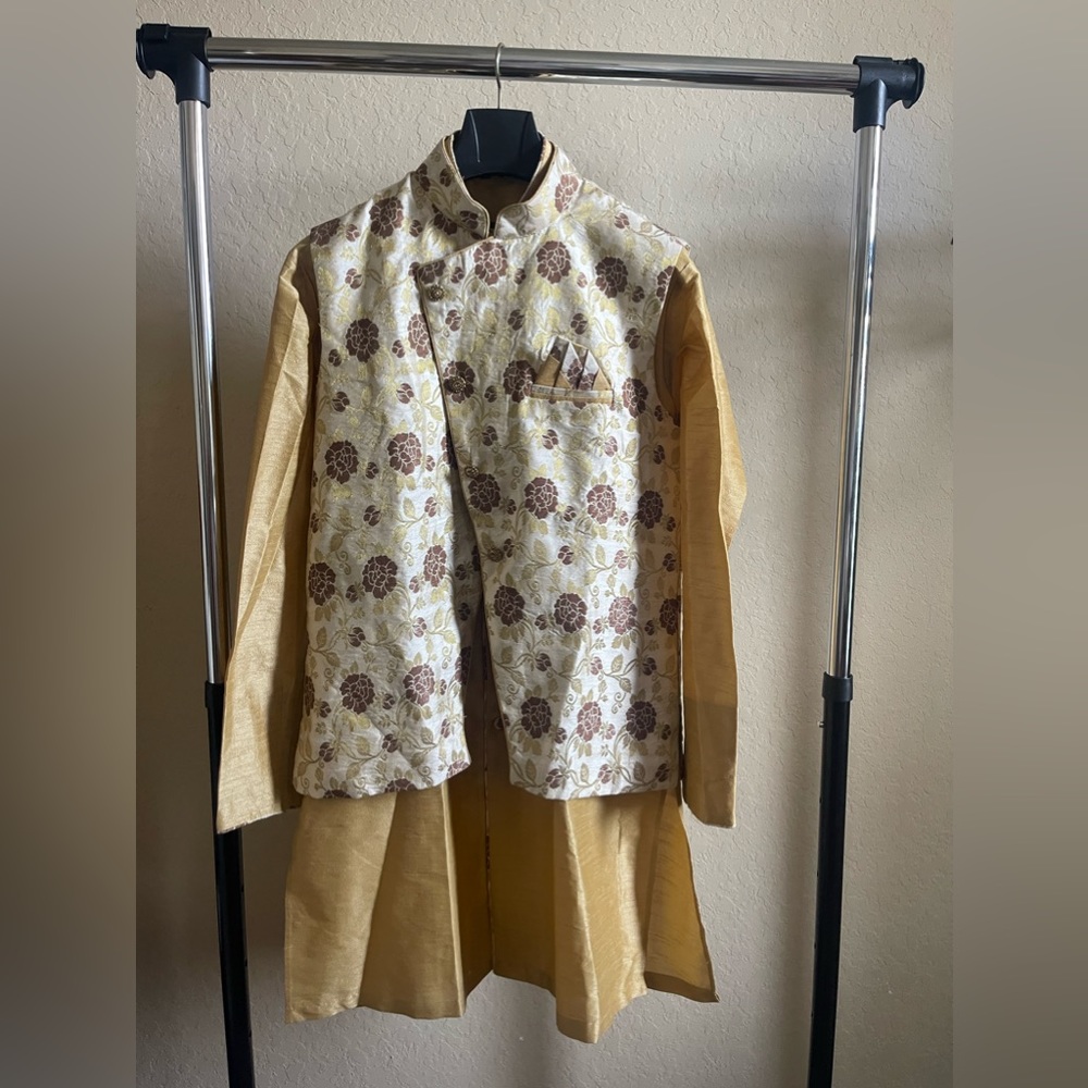 Men’s Koti Vest, Shirt and Pants set